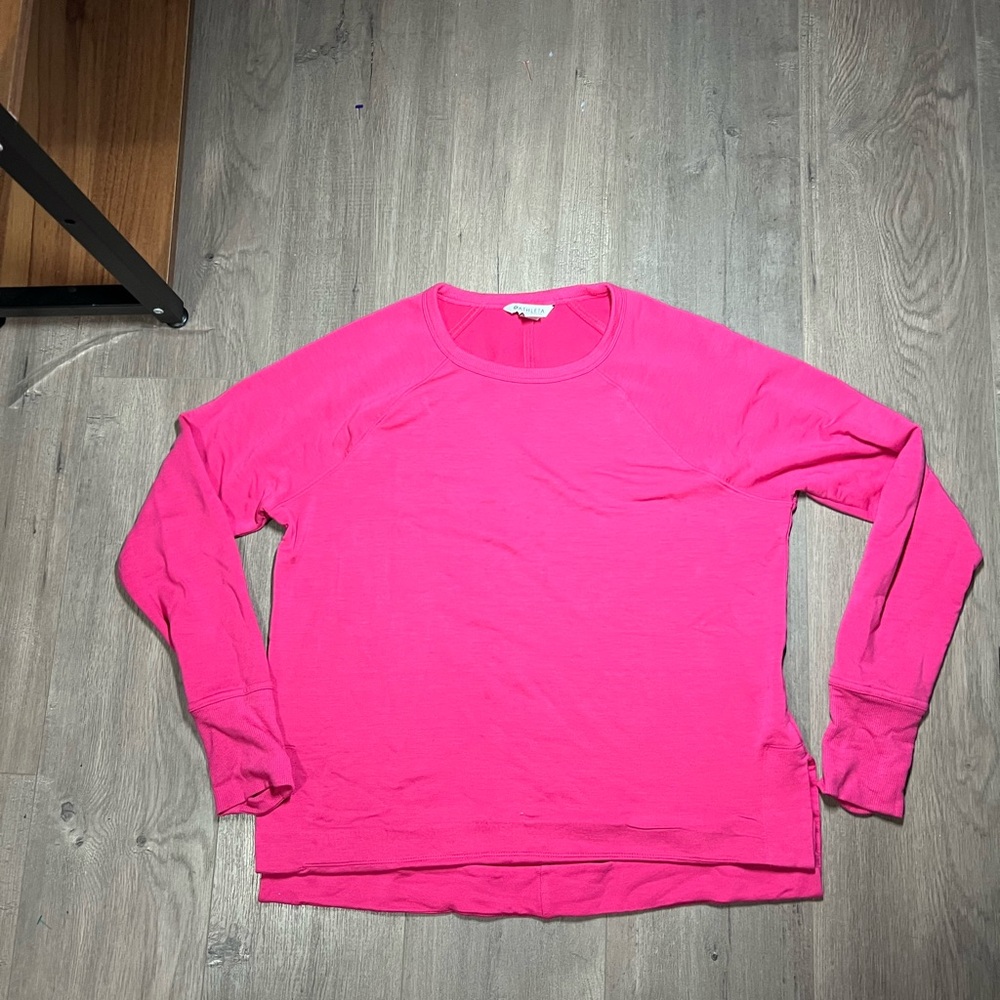 Athleta Vibrant Pink Sweatshirt
